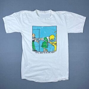 Vintage LA Imprints Honey Hand Me The Hair Dryer Graphic T-Shirt White Mens S